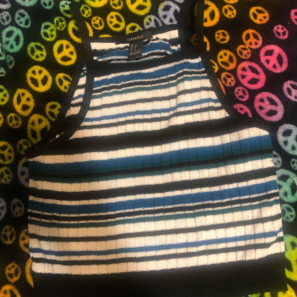Stripped Halter Top